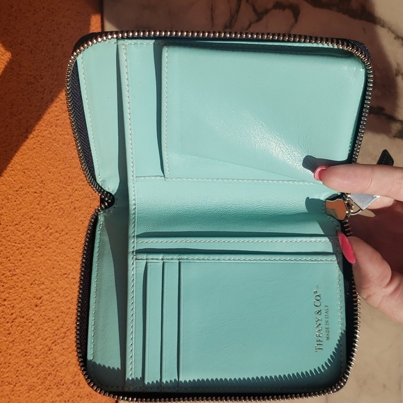 Tiffany & Co. Navy blue women's wallet - Picture 4 of 7